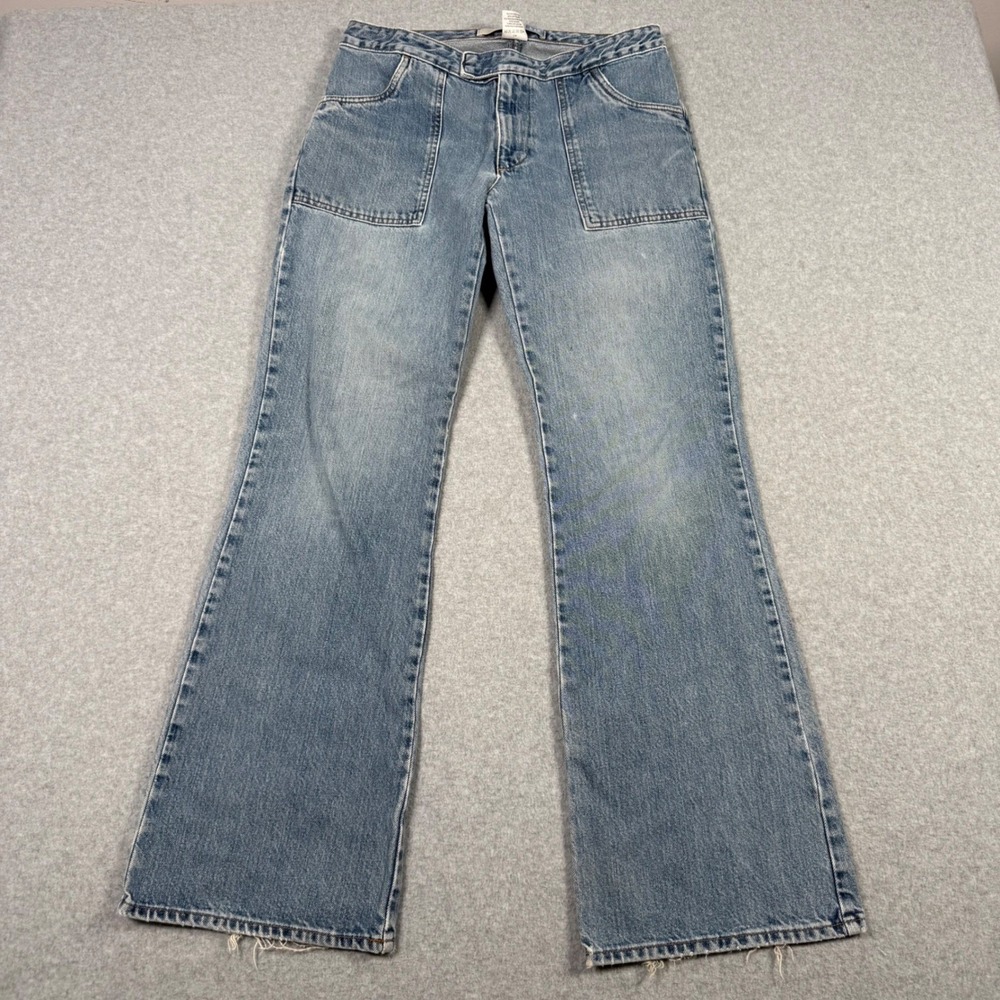 Gap Vintage Y2K Tab Front Flare Jeans Light Wash Cotton Denim 8 REG Rodeo